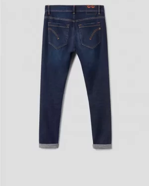 Jeans skinny George in denim stretch blu