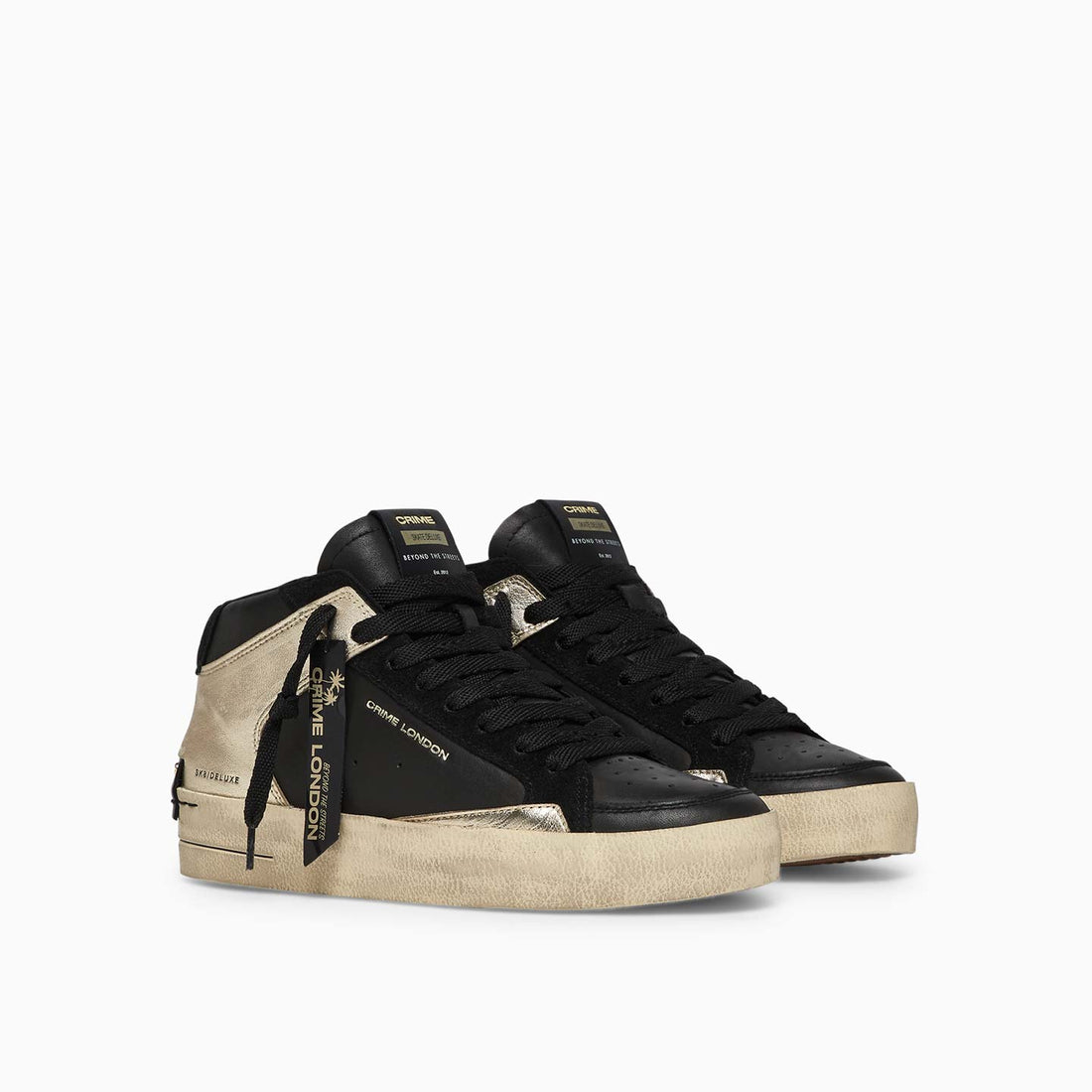 CRIME LONDON SK8 DELUXE MID GOLD FEVER
