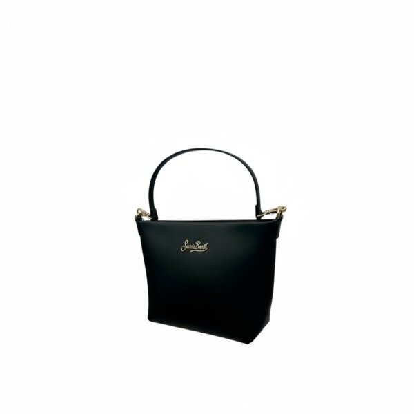 Mc2 Saint Barth Borsa a spalla Aline Bag in pelle liscia Nero