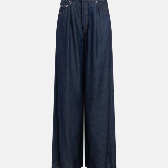 Jeans Maggie wide leg in denim fisso lyocell Dondup