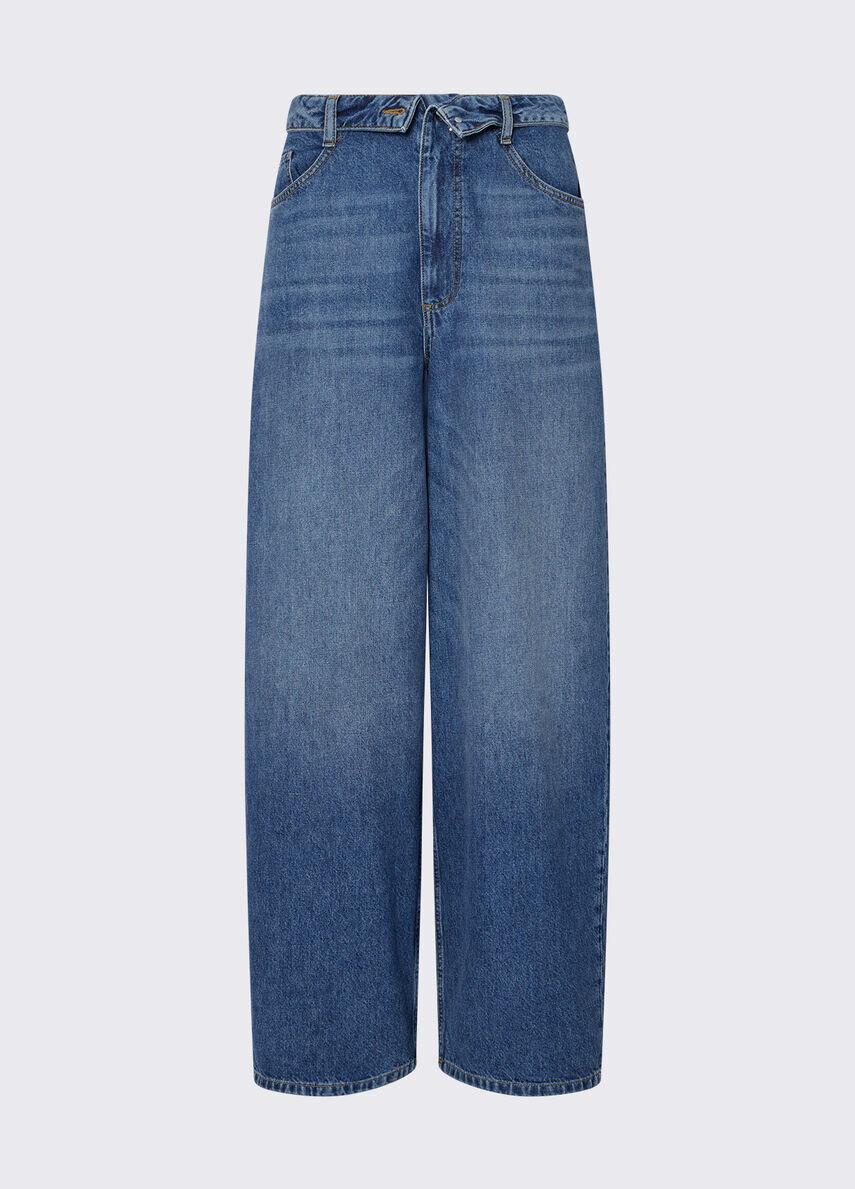 Jeans baggy con stringhe LIUJO