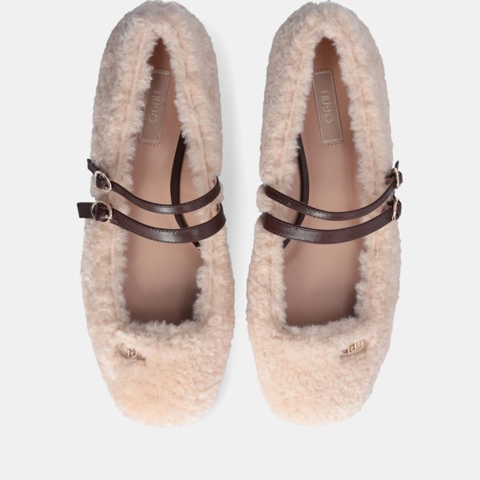 Liu-Jo Ballerine effetto shearling