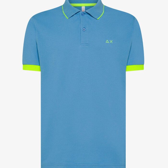 POLO SUN68 AVIO CON LOGO FLUO