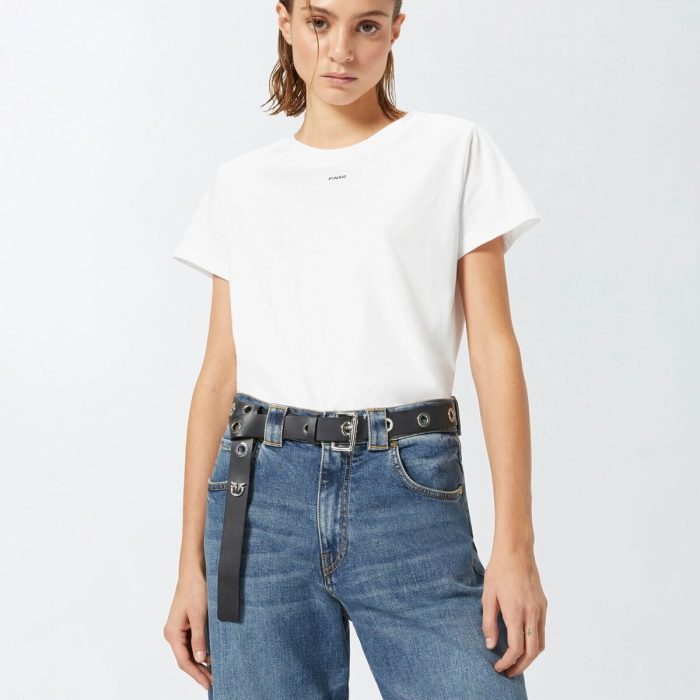 T-SHIRT MINI LOGO PINKO