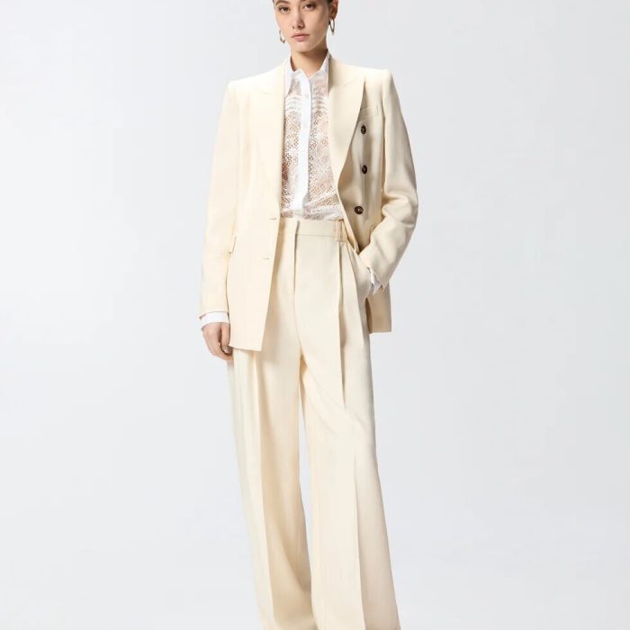 PANTALONI DRITTI CON PIEGA STIRATA