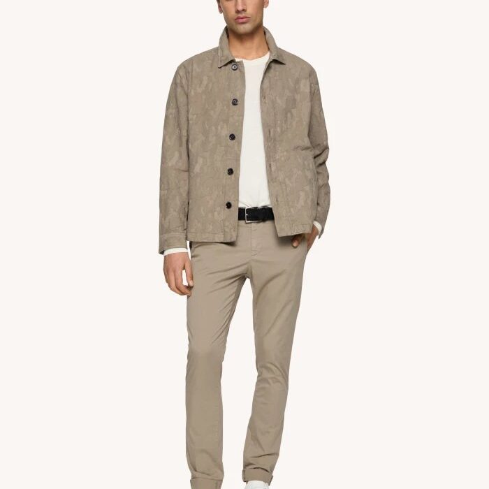 DONDUP PANTALONE GAUBERT SLIM IN GABARDINA LEGGERA